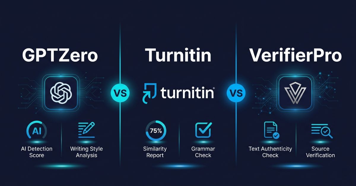 GPTZero vs Turnitin vs VerifierPro: Which AI Detector Should You Use in ...